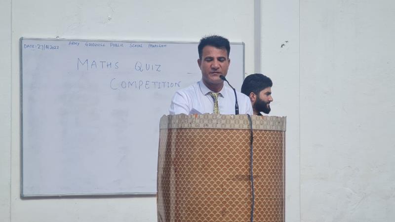 Maths Quiz Contest on 1st September 2022