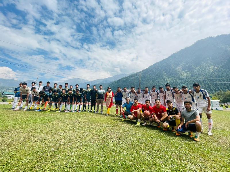  friendly match of football was played between AGPS Pahalgam and DPS Anantnag at AGPS Pahalgam. 