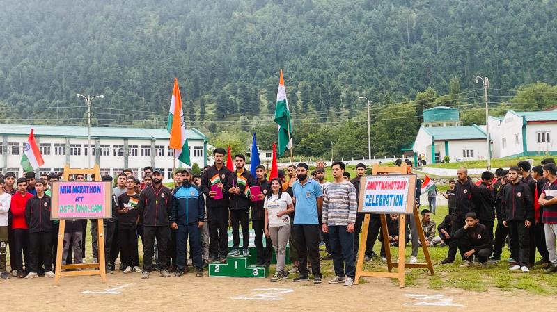 Mini Marathon held at AGPS Pahalgam 11/08/2022